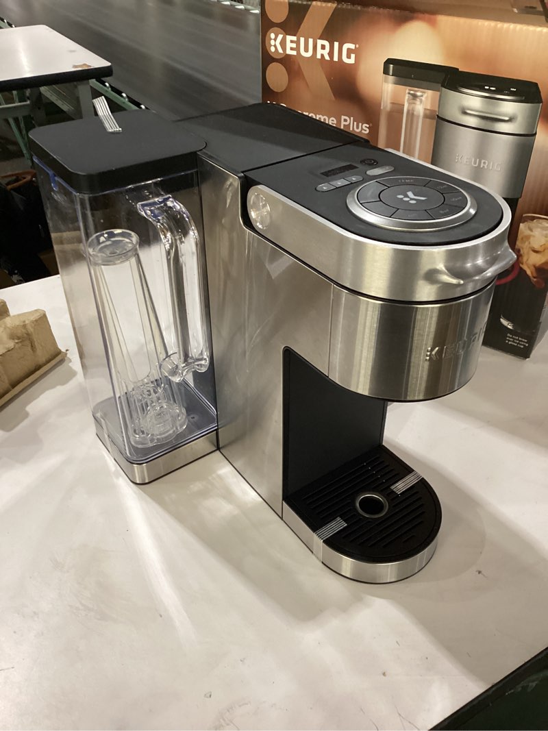 Condition photo showing Good Condition for Keurig K-Supreme Plus Single Serve K-Cup Pod Coffee Maker, MultiStream Technology, Customizable Strength and Temperature Settings, Programmable, 78oz Removable Reservoir, Stainless Steel Stainless Steel Maker