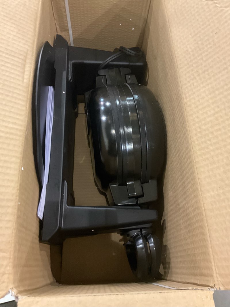 Condition photo showing As Is for Hamilton Beach 26201 Belgian Waffle Maker with Removable Nonstick Plates, Double Flip, Makes 2 at Once, Black