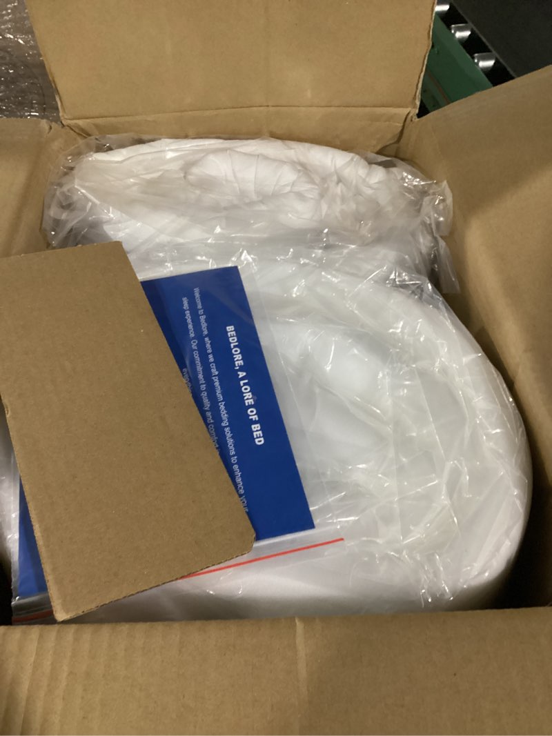 Condition photo showing Good Condition for Bedlore 4-Inch Queen Mattress Topper for Back Pain - Dual Layer Medium Support (2" Gel Memory Foam + 2" Cooling Fluffy Pillow Top Pad), Breathable & Pressure Relief (White) White Queen