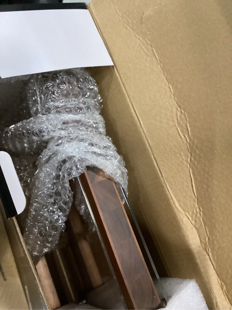Condition photo showing Good Condition for enoking magnetic knife block with acrylic shield 12 x 9 inches, double side kitchen knife holder without knives- acacia wood universal knife storage organizer with powerful magnet for kitchen counter 12*9 inches