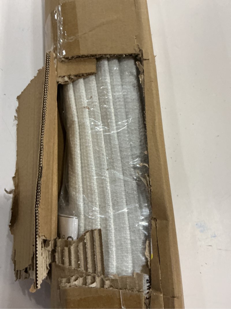 Condition photo showing As Is for no tools no drill cordless roman shades for indoor windows 100% blackout, for window size 26" w × 64" h white white 26" w × 64" h