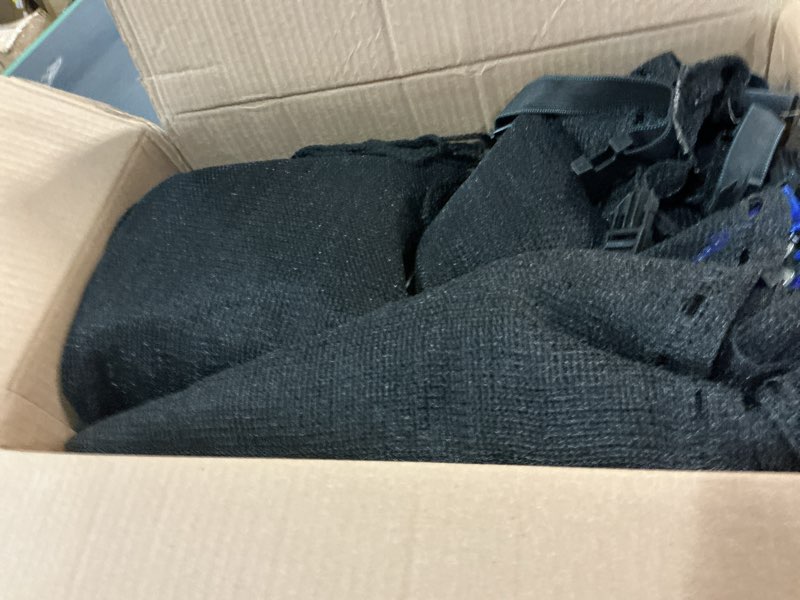 Condition photo showing Good Condition for Cliselda Trampoline Replacement Safety Net for 6 Straight Poles Round Frame Trampolines, Breathable and Weather-Resistant, with Adjustable Straps, Zippers, Protection Buckles(Net Only) 15 FT Net For 8 Poles