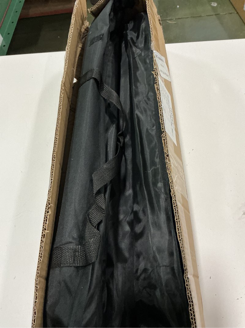 Condition photo showing As Is for Photo Backdrop Stand for Photography 7ft x 10ft Background Stands for Photoshoot Support Kit with Carry Bag for Photo Studio Parties Events Decoration 7x10ft Black