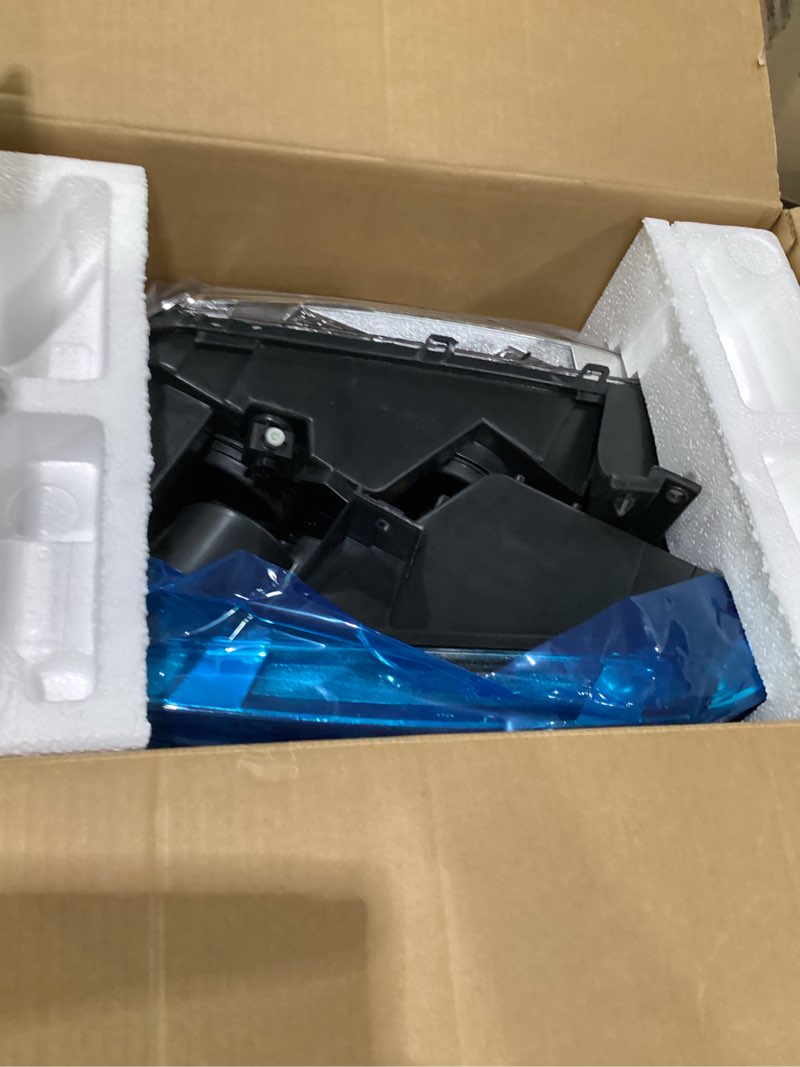 Condition photo showing As Is for headlights assembly with bulbs for 2006-2010 dodge charger with corner singal light headlamp replacement driver & passenger side chrome | with high & low beam bulbs oe replacement