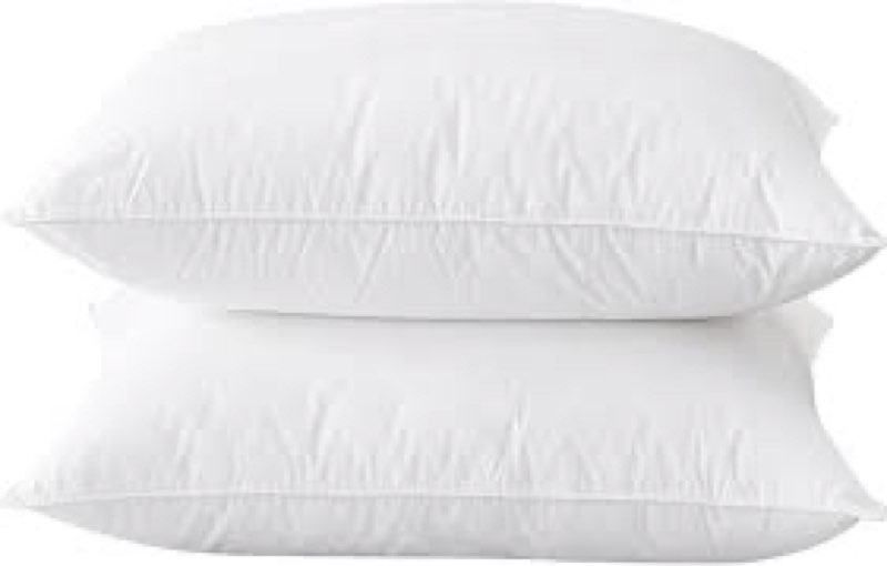 bhz goose down feather pillows queen size - hotel collection bed pillows for sleeping soft pillow  2 pcs 