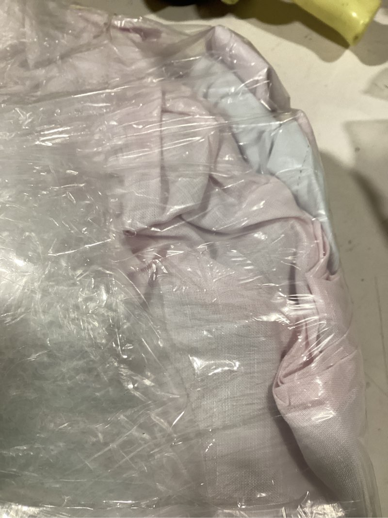Condition photo showing Good Condition for quince curtain off white pink 100% linen