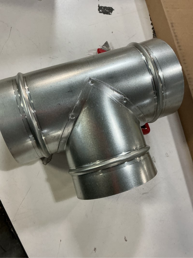 Condition photo showing Good Condition for Duct Splitter T Shape 4 inch, A-KARCK Duct Hose Connector for HVAC System, Precision Welded Galvanized Steel Prevent Air Leakage