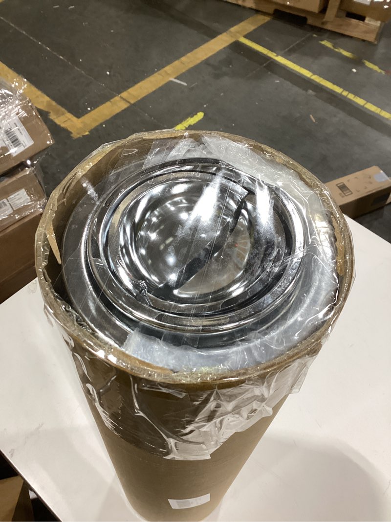 Condition photo showing Good Condition for Standing Ashtray Outdoor for Patio, Large & Tall Outside Ash Tray for Cigarette Butt Receptacle Disposal, Commercial Metal Smokers Cigar Ash Tray Container with Lid and Trash Can, D01BK