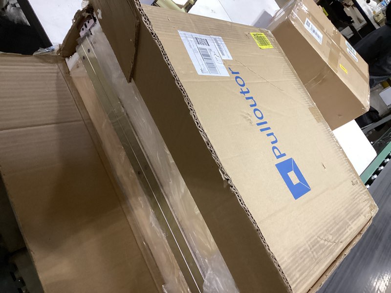 Condition photo showing New/Like New for 2 Tier Pull Out Cabinet Organizer, 20"W x 21"D Solid Wood Heavy-Duty Base Bottom Assembly Slide out Drawer Shel Cabinet Organization for Kitchen, Pantry, Bathroom 2 tier-20*21 in