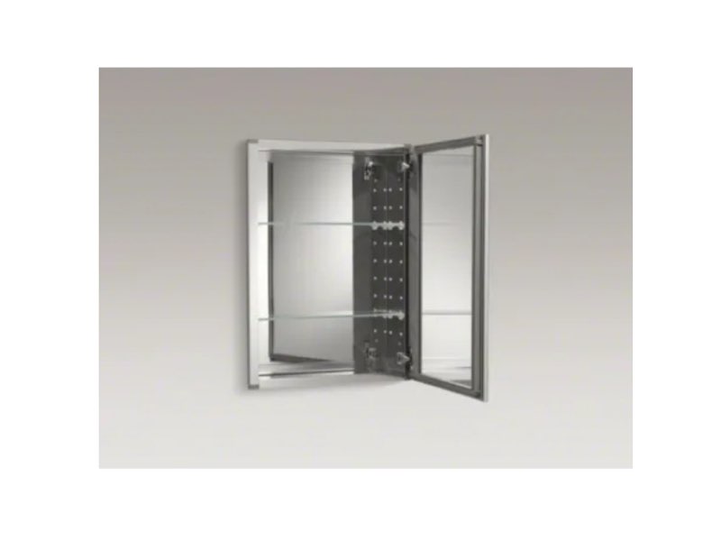Medicine cabinet black silver white  20x32
