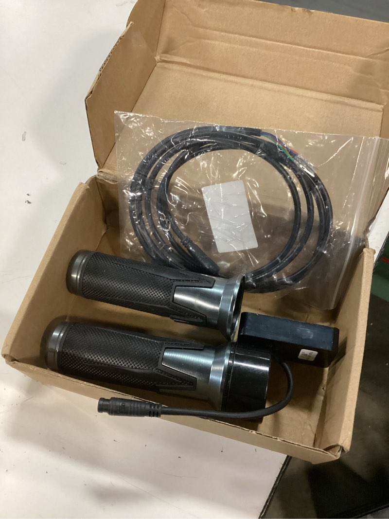 Condition photo showing As Is for (Similar to stock photo) Full Twist Throttle, 6 Pin EBike Throttle 36V/48/60V, with LCD Speed Display, Key Switch, Electric S