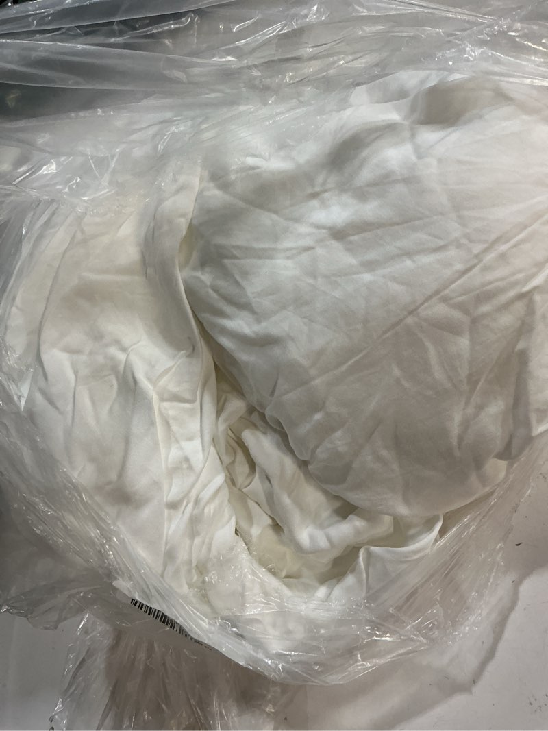Condition photo showing As Is for bamboo deluxe bedding bundle, king, white