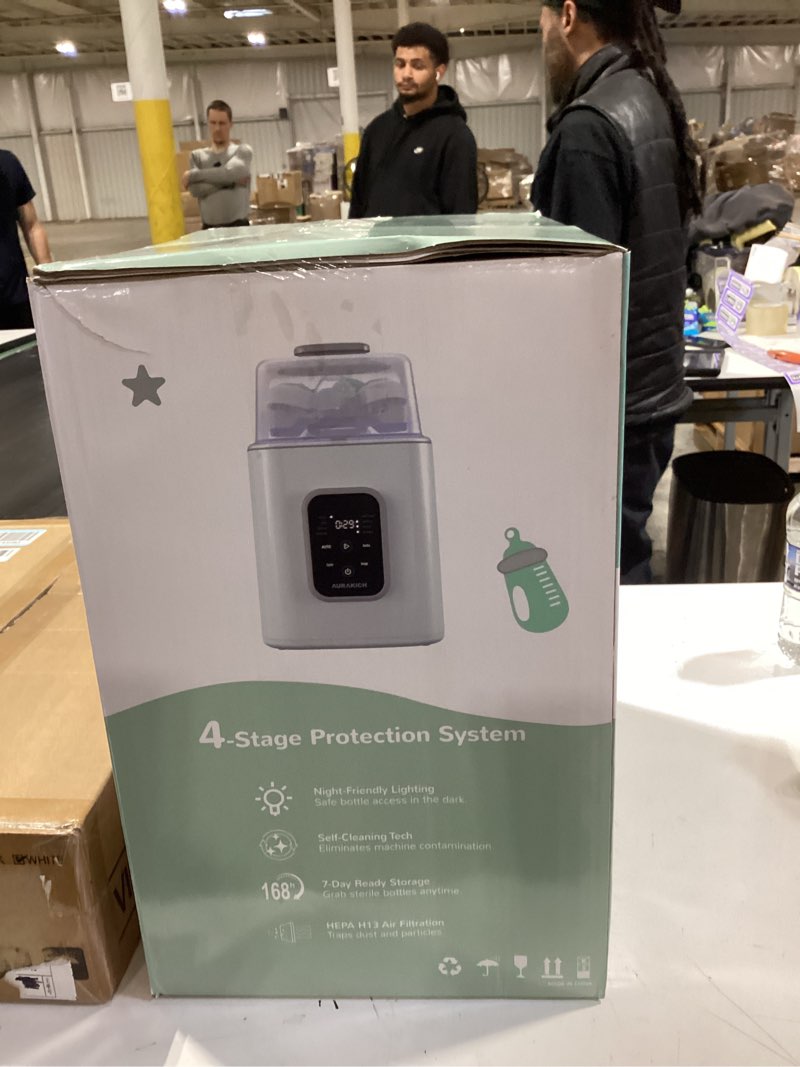 Condition photo showing New/Like New for baby bottle washer, sterilizer & dryer - all-in-one pro cleaning machine with fishbone spray arm, self-cleaning & auto mode, dual water inlet for bottles, breast pump & baby essentials