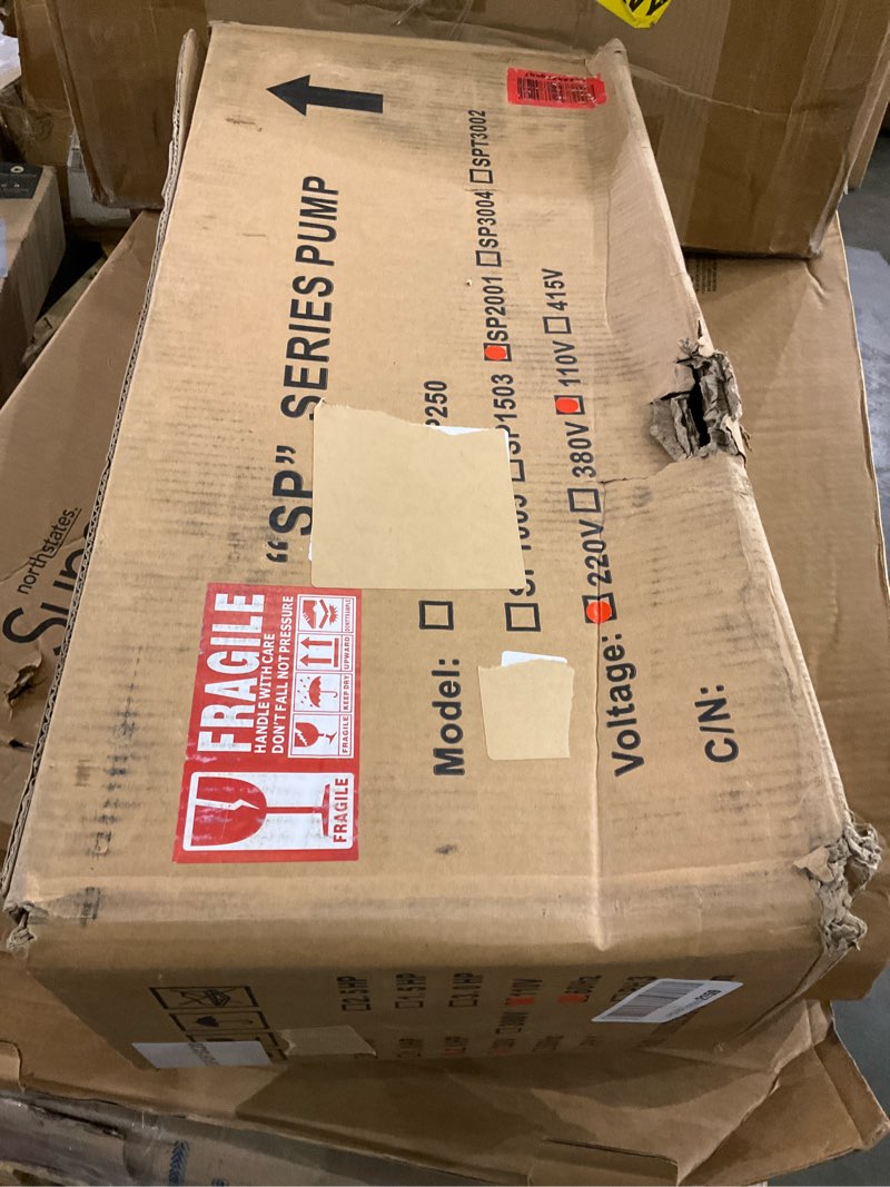 Condition photo showing As Is for W3SP2615X20 2HP 115/230V Single Speed Pool Pump For Hayward SP2615X20 Pump, All In-Ground Pool and Spa w/Corrosion-proof Construction