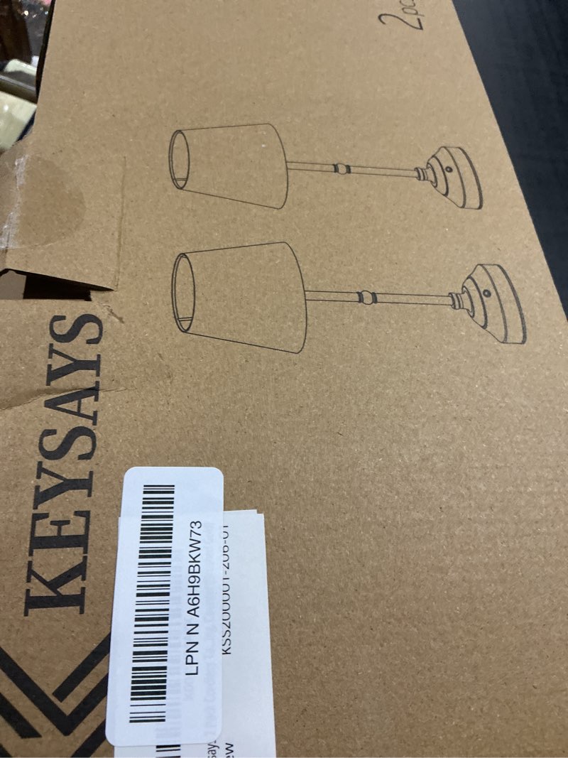 Condition photo showing Good Condition for keysays 2 Pack Cordless Table Lamp, Rechargeable Desk Lamp with Fabric Shade, Battery Operated Lamp 