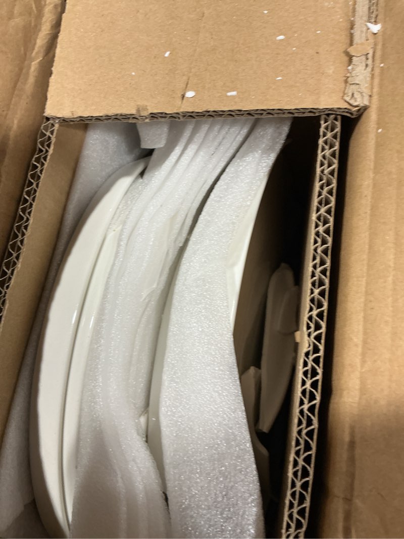 Condition photo showing New/Like New for dowan 10" porcelain dinner plates set of 6, ceramic white dessert plates set for salad, pasta, steak - appetizer plates, dining plates for parties, restaurant - dishwasher & microwave safe - gifts white 10"