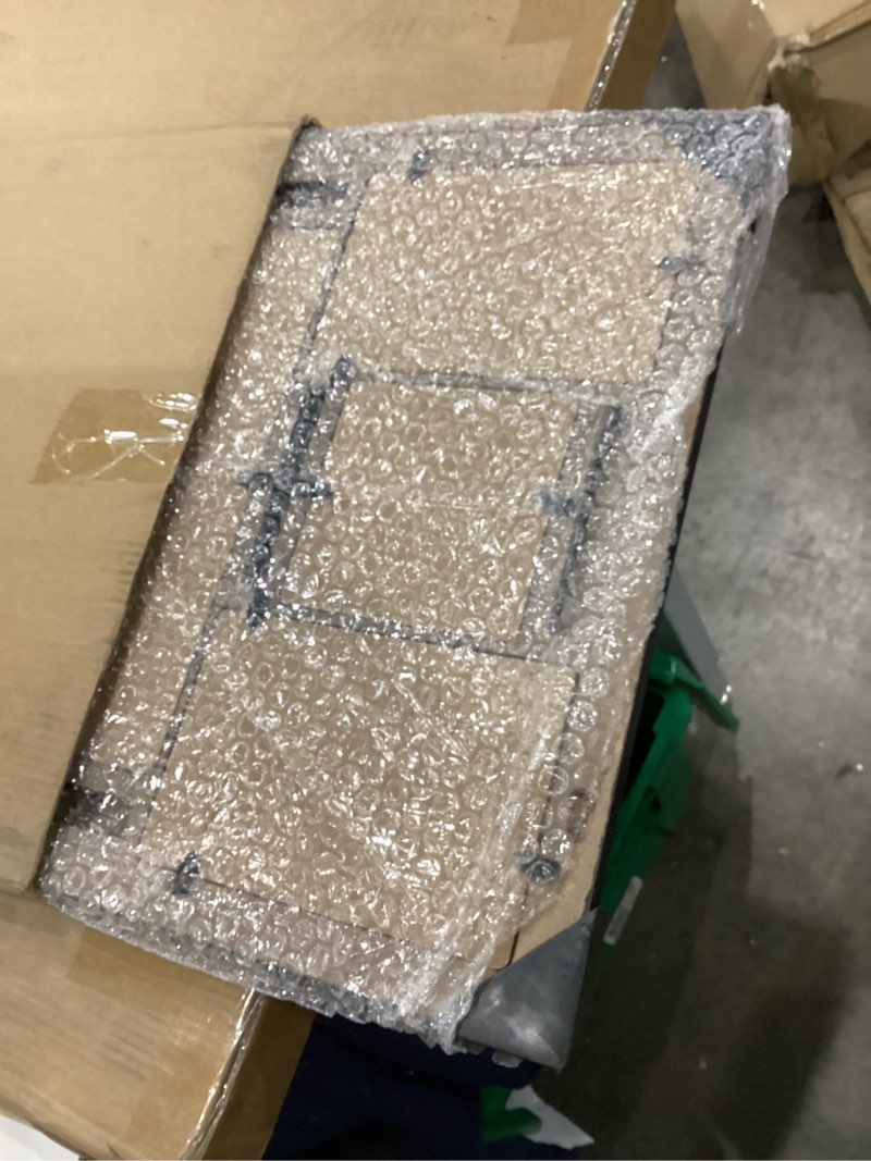 Condition photo showing Good Condition for 12x22 Picture Frame Set of 2, Distressed White with Glass Collage Frame, Display Eight Opening 4x6 Photos With Mat or 12 x 22 Newspaper Without Mat - Horizontal or Vertical Wall Mounting 12x22 in matted to 8-4x6 Distressed White