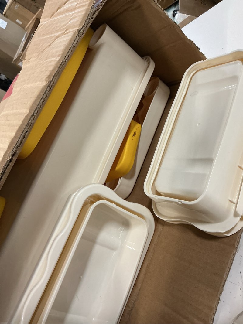 Condition photo showing item condition for OCATO Toddlers Kids Table and Chair Set: Activity Table with 152Pcs Large Marble Run Building Blocks 4 Chairs Storage All in One Play Sensory Water Tables Sand Tables for Boys Girls 3 4 5 6 Year Old Dark Blue