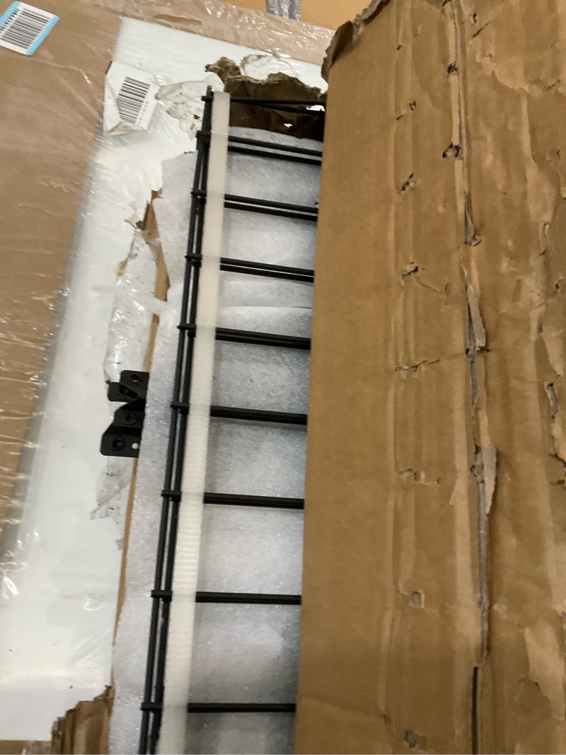 Condition photo showing As Is for vevor storage shelving unit, 5-tier adjustable, 2000 lbs capacity, heavy duty garage shelves metal organizer wire rack, black, 60" l x 24" w x 78" h for kitchen pantry basement bathroom laundry closet black 60" l x 24" w x 78" h