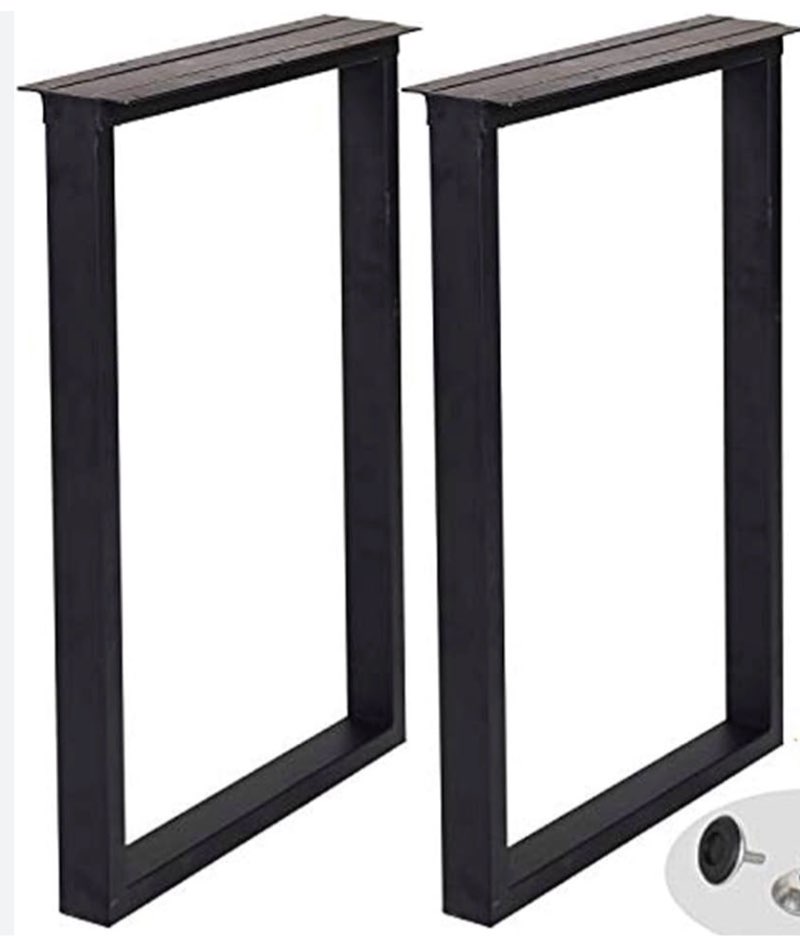 Heavy Duty Metal Desk Legs Height Industrial Black, Dining & Modern Table Legs : Amazon.in: Home Improvement