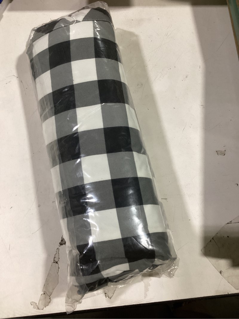 Condition photo showing New/Like New for Acelitt Women Casual Loose Drawstring Elastic Waist Checkered Pants with Pockets, X-Large Black