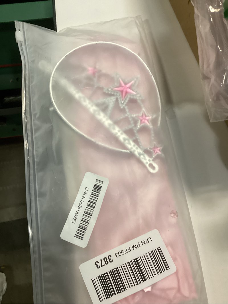 Condition photo showing New/Like New for Tiara and Gloves Princess Crown and Long Satin Gloves Halloween Princess Accessories Pink 15 in Pink
