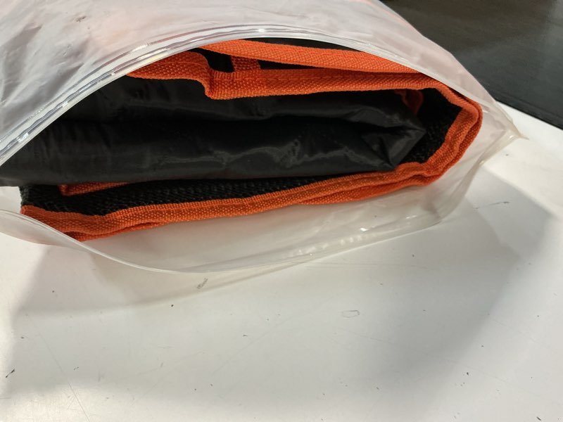 Condition photo showing Good Condition for motoforti water resistant dog car seat cover for back seat protector for cars trucks 58"x54" oxford cloth black orange