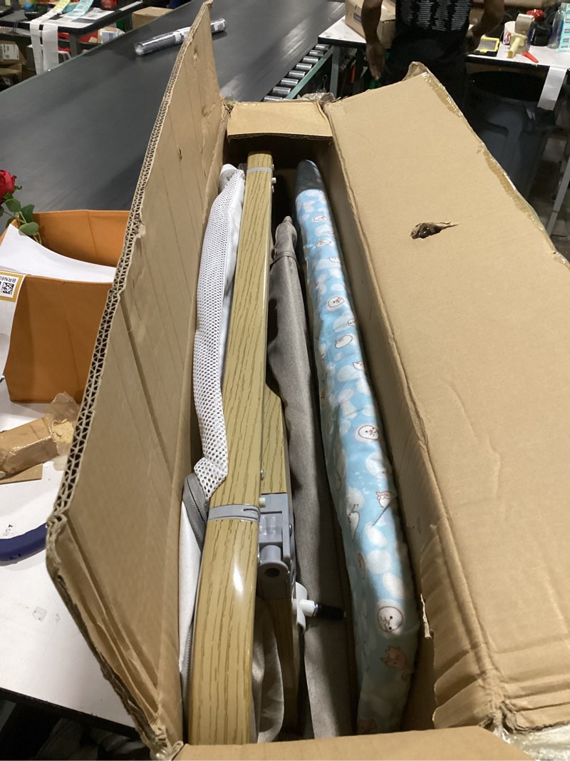 Condition photo showing Good Condition for Baby Bassinet, Basinet Bedside Sleeper with Waterproof Bassinet Sheets and Soft Mattress, Safe Adjustable Height Bedside Bassinets with Wheels, Girl/Boy Bassinets, Khaki