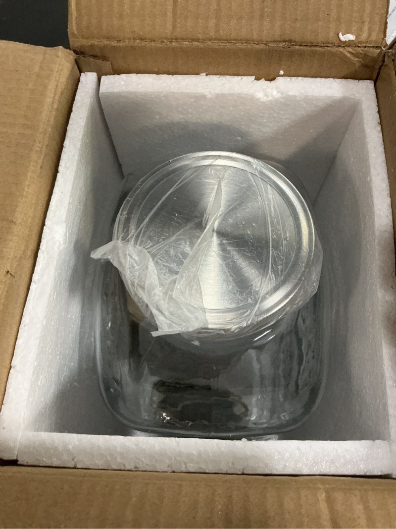 Condition photo showing New/Like New for 2 gallon glass drink dispenser with stainless steel spigot,1 pack glass beverage dispenser water lemonade dispensers for parties
