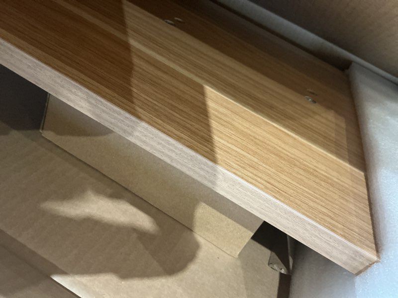 Condition photo showing As Is for medical adjustable overbed bedside table with wheels pneumatic mobile standing desk laptop desk rolling computer cart movable overbed table
