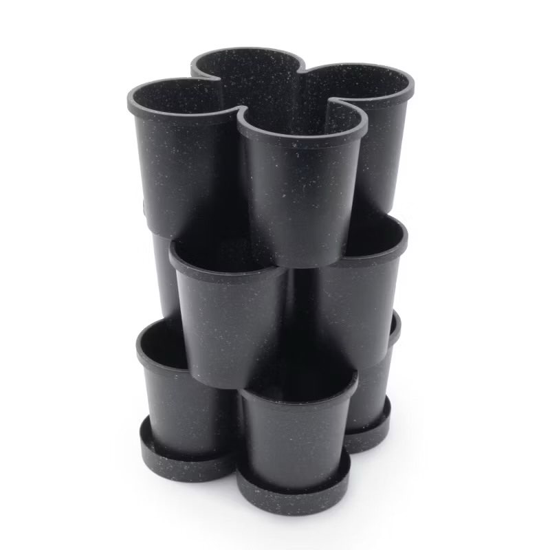 3pk Stackable Planters - Bullseye's Playground™, Black, 9 Pack 
