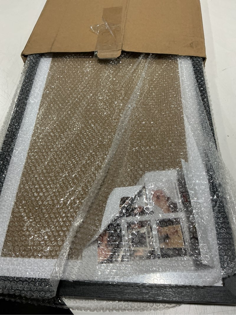 Condition photo showing Good Condition for upsimples 11x14 Picture Frame, Display Pictures 8x10 with Mat or 11x14 Without Mat, Wall Hanging Photo Frame, Black, 1 Pack Black 11x14