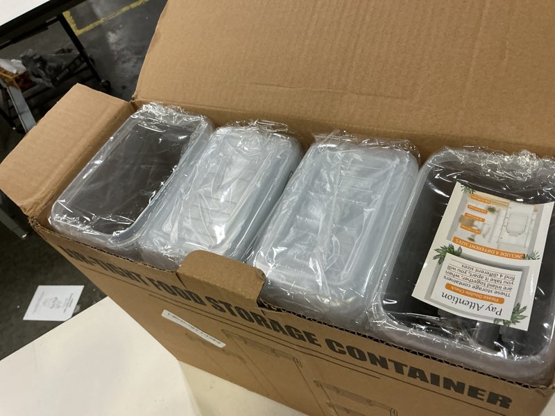 Condition photo showing Good Condition for PRAKI Airtight Food Storage Containers Set, 16 Pcs BPA Free Plastic Dry Food Canisters for Kitchen Pantry Organization and Storage Ideal for Cereal, Flour & Sugar - Labels, Marker(Black)