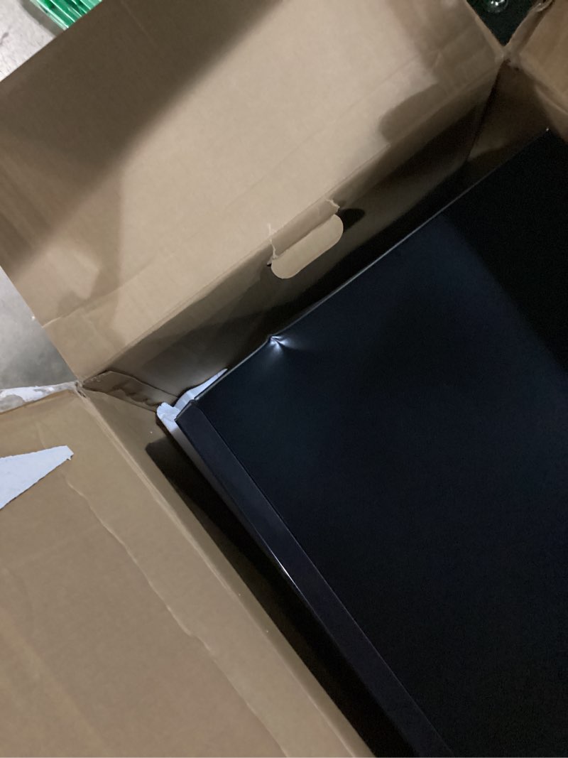 Condition photo showing As Is for lg countertop microwave, 2.0 cu. ft., stainless steel, 23.9x13.6x19.8 inches, smart inverter, sensor cooking, 1200 watts