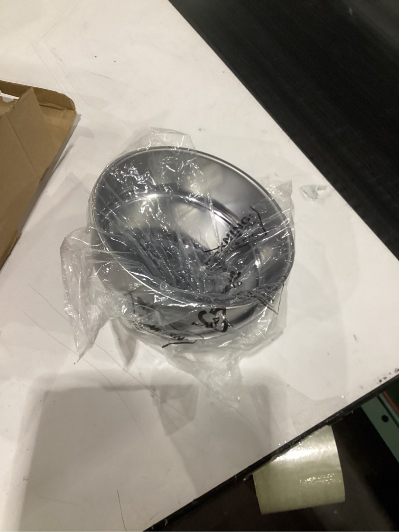 Condition photo showing Good Condition for E-far 6 Inch Cake Pan Set of 2Stainless Steel Round Smash Cake Baking Pans Tins, Non-Toxic & Healthy, Mirror Finish & Dishwasher Safe 6 x 2 Inch