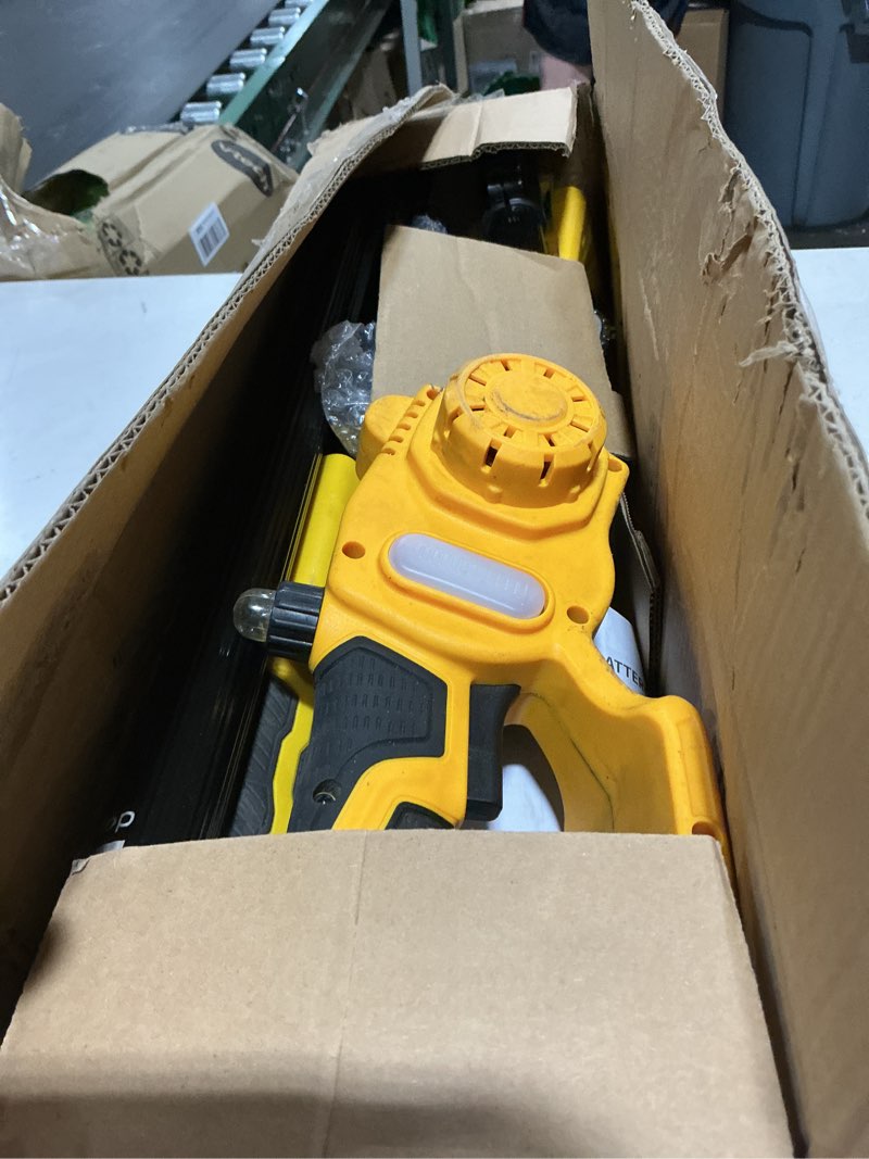 Condition photo showing As Is for 2-in-1 electric pole saw for tree trimming, 6?& 8?cordless mini chainsaw with extension pole, battery powered hand held saw with brushless motor & 2 x 21v batteries for garden wood cutting