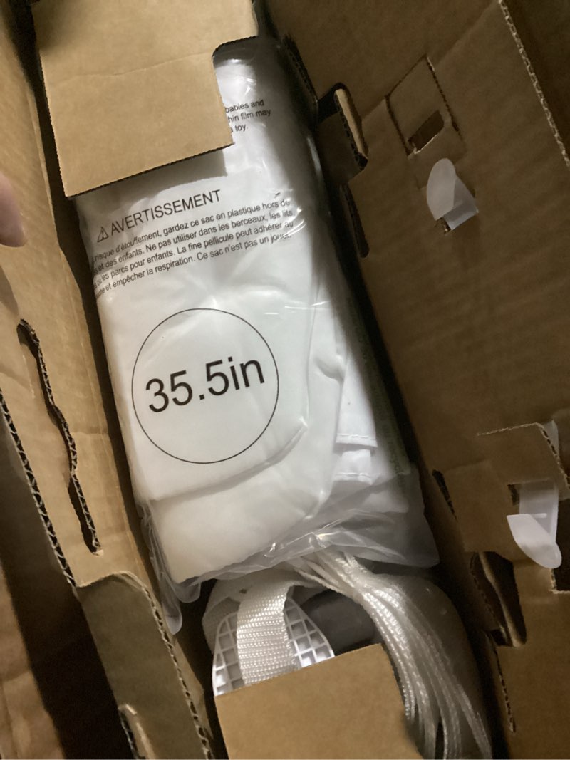 Condition photo showing New/Like New for ComfyBumpy Premium Adjustable Bed Rail for Toddlers, Swing-Down Safety Guard, Height Adjusts 24.4"–32.3" H, 35.5" Regular Length, Sturdy Steel & Breathable Mesh, for Twin, Full & Queen, White, 1-Pack White 35.5"L × 24.4"–32.3"H (Adjustable) | 1-Pack