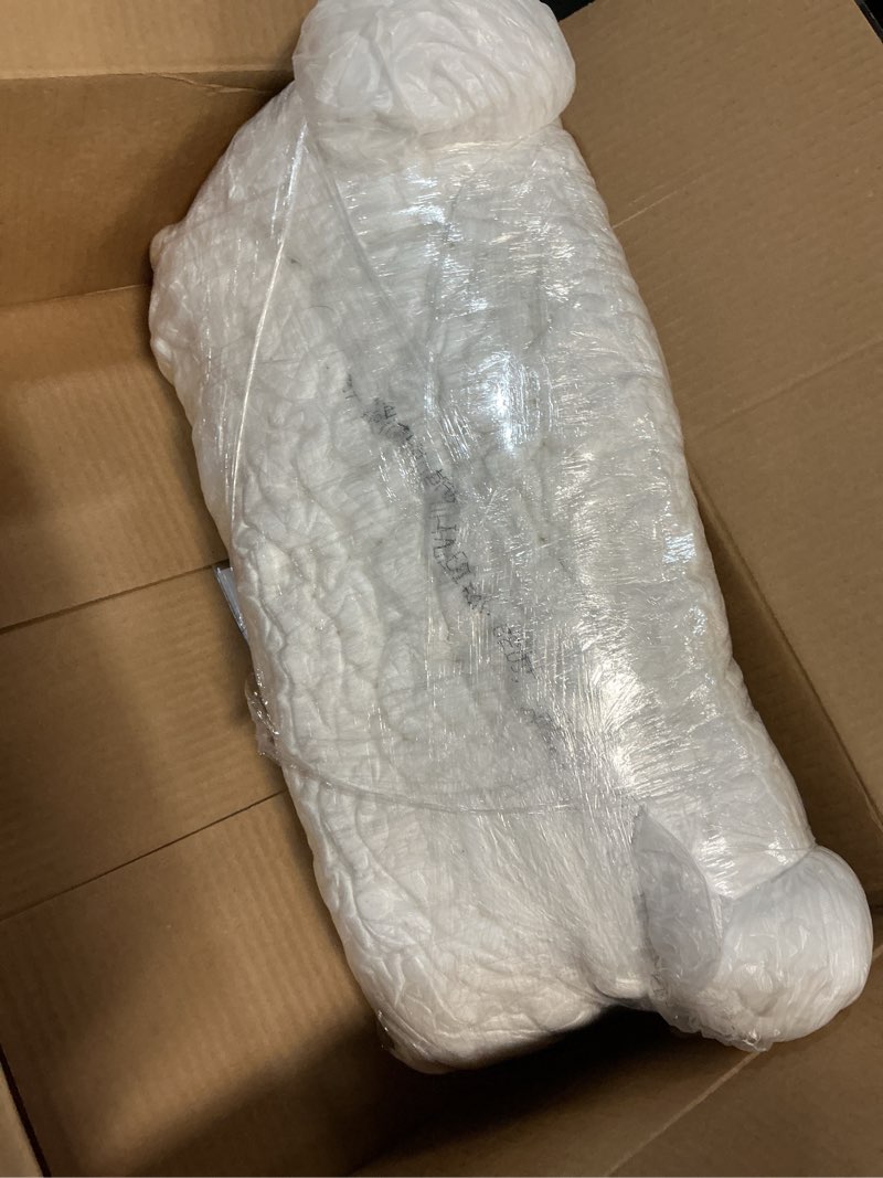 Condition photo showing Good Condition for Shredded Memory Foam Knee Pillow for Side Sleepers, Supportive Leg Pillow for Side Sleeping, Relieve Hip Back & Leg Pain, White