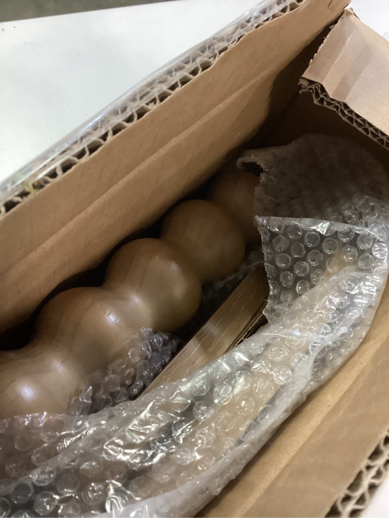 Condition photo showing Good Condition for Small Side Table, Drink Table for Small Spaces, Modern Martini Table with Solid Wood Leg, Round End Tables Living Room for Bedroom and Office (Rustic Walnut)