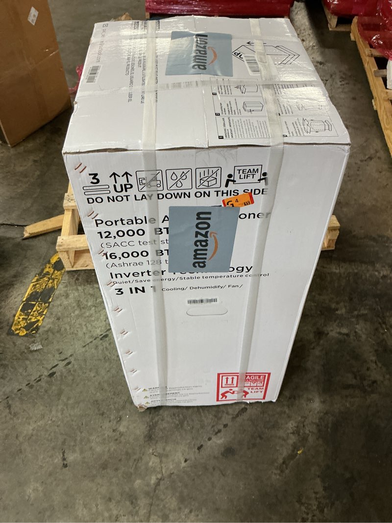 Condition photo showing Good Condition for Inverter 16000BTU Portable Air Conditioners with Remote, Free Stand Cooling Portable AC Unit for Room up to 800 sq.ft, with Dehumidifier & Fan, Dual Hose, Quiet Sleep Mode(45dB), Windows Kit 16000 Btu Inverter