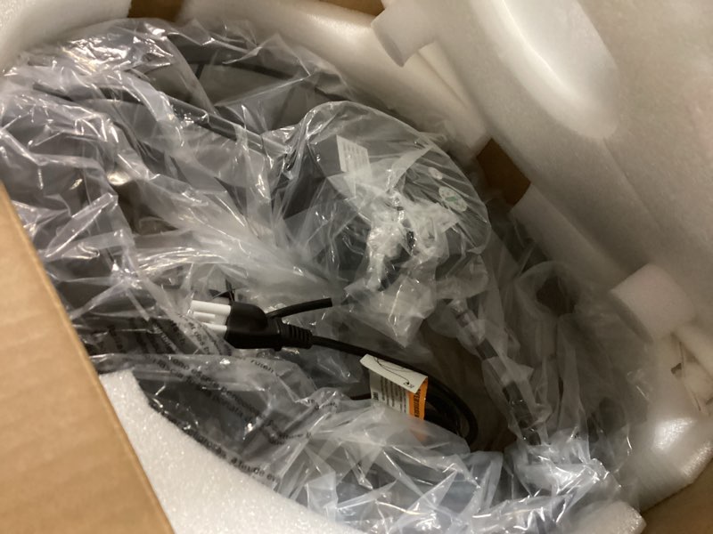 Condition photo showing Good Condition for 23" Wall Mount Fan with Light,3 CCT, Dimmable,Quiet 6 Speed Wall Mounted Fan with Remote/App Control, Timer, 360° Adjustable Tilt Plug in Ceiling Fan for Garage,Patio,Tool Room,Home Black 23"