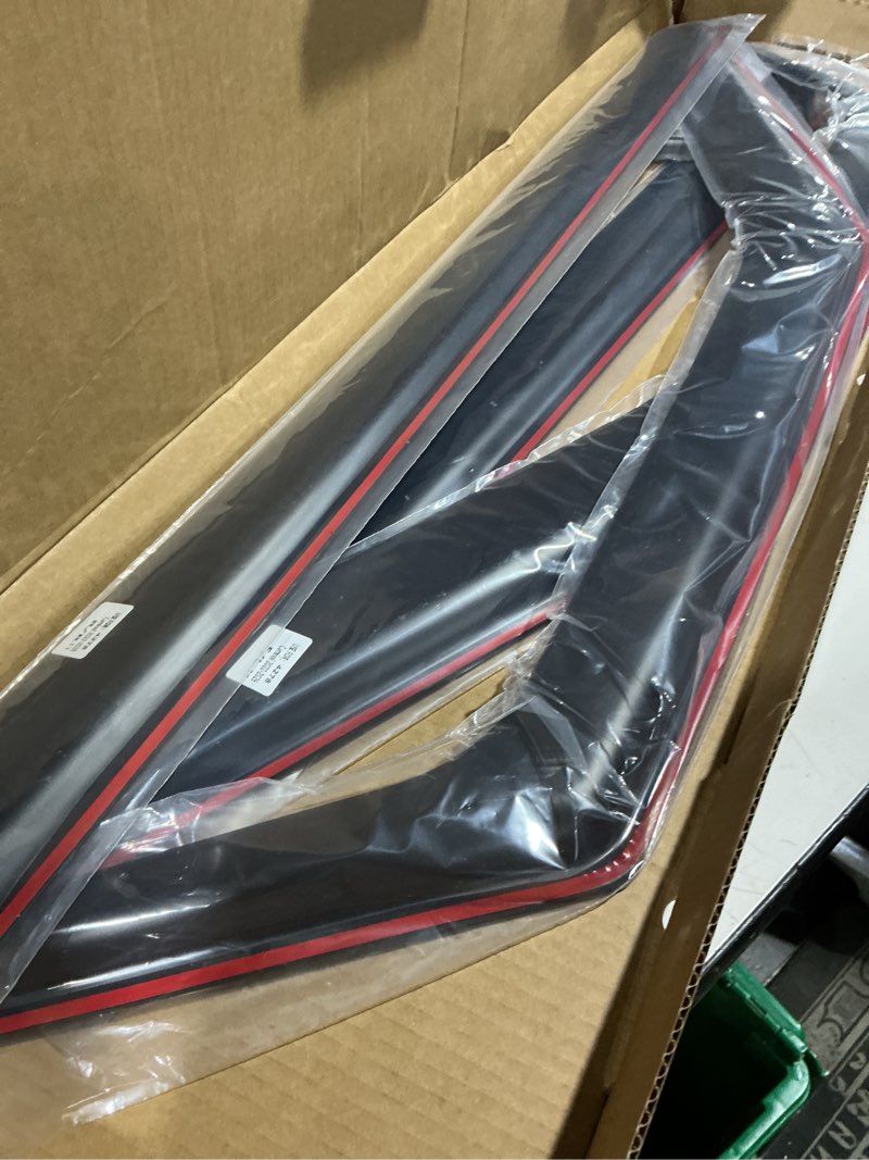 Condition photo showing Good Condition for 4 pieces in-channel extra durable rain guards fit for 2022-2026 kia carnival,window deflectors,window visors (smoke black)