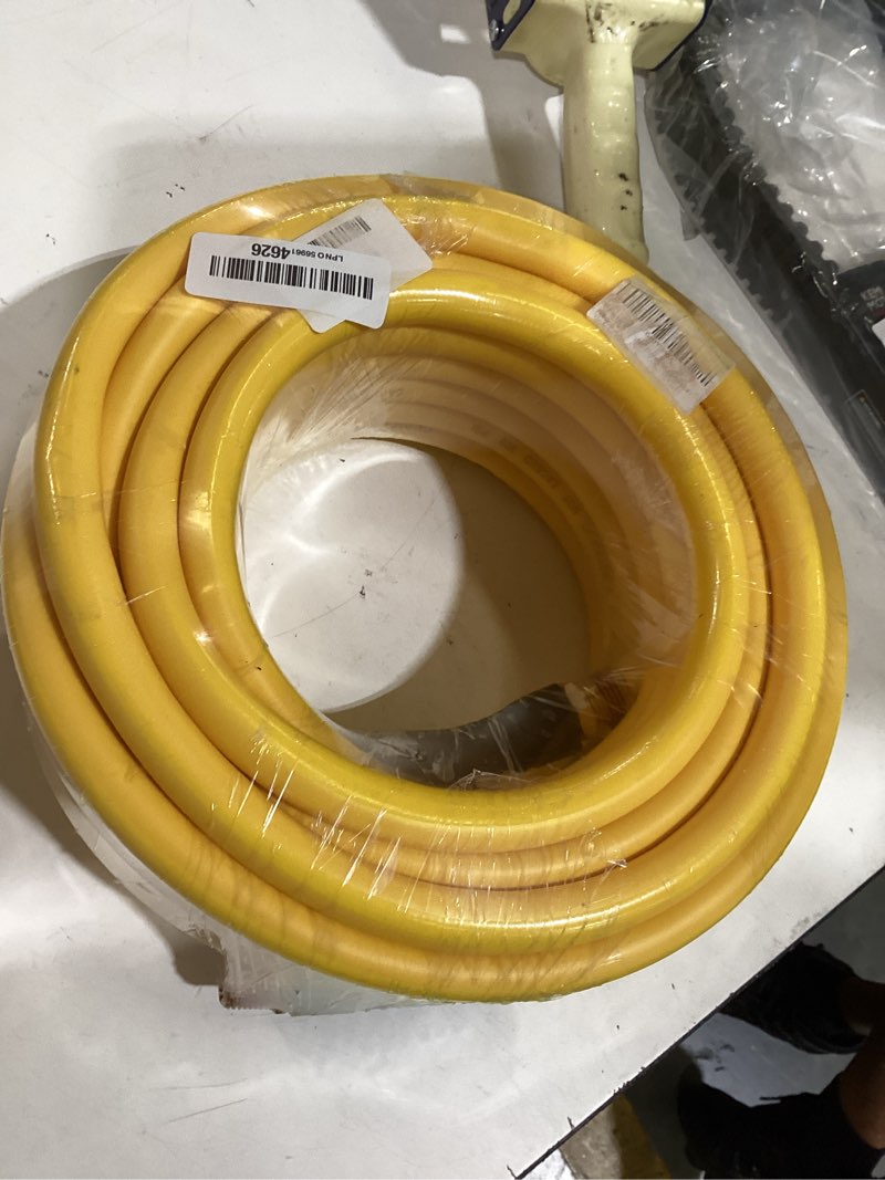 Condition photo showing Good Condition for 1/2 inch x 50ft. hybrid air compressor hose with 1/2 in. mnpt ends and bend restrictors