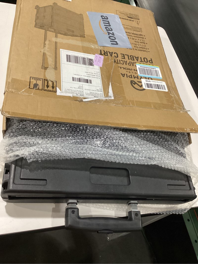 Condition photo showing Good Condition for Olympia Tools 85-010 Grand Pack-N-Roll Portable Tools Carrier with Telescopic Handle, 80 Lb. Load Capacity, Black