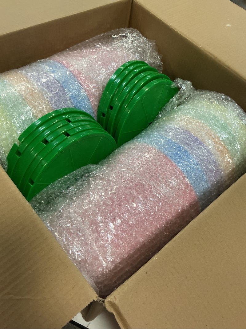 Condition photo showing Good Condition for WILLBOND 12 8" Christmas Gumdrop Pathway Lights - Walkway Colorful Sugar Coated with LED C9 Bulbs Outdoor Decoration for Winter Holiday Lawn, Yard & Garden (12 in 1,Pastel) 12 in 1 Pastel 12