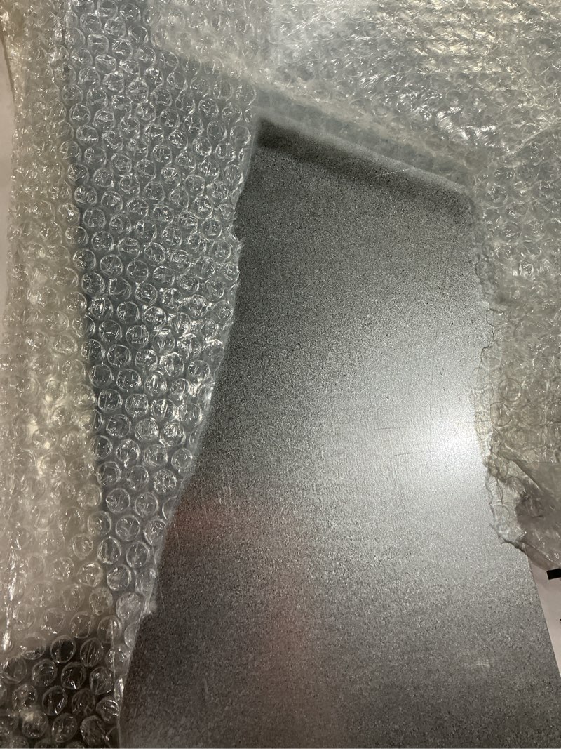 Condition photo showing As Is for Pinnacle Systems (Galvanized, 23" L X 16.75" W X 1") Metal Replacement Dog Crate Pan Chew Proof Crack Proof Pet Kennel Tray Central Dog Crate Pan Pet Supplies Galvanized 23" L X 16.75" W X 1"