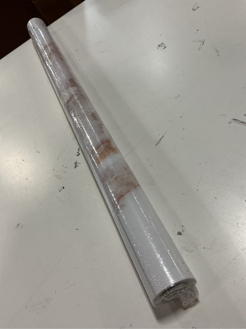 Condition photo showing New/Like New for cohoo home marble contact paper for countertops marble peel and stick wallpaper removable self adhesive wallpaper matte peel and stick countertops kitchen cabinet waterproof 23.6inw 118inl white/gold 23.6" x 118"