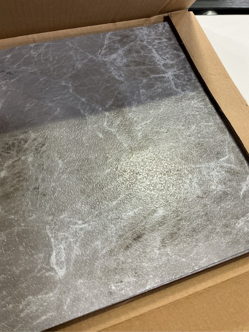 Condition photo showing Good Condition for norine peel and stick floor tile 12 x 12 inch self adhesive marble vinyl flooring waterproof removable sticker tiles for bedroom bathroom kitchen, 10 pack