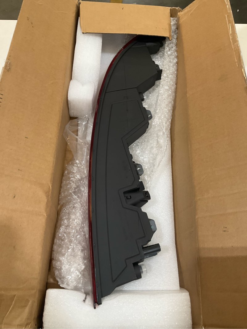 Condition photo showing As Is for rear bumper light compatible with 2017 2018 2019 2020 audi q5 us version rear bumper reflector lower tail light replaces 80a945069a left driver side