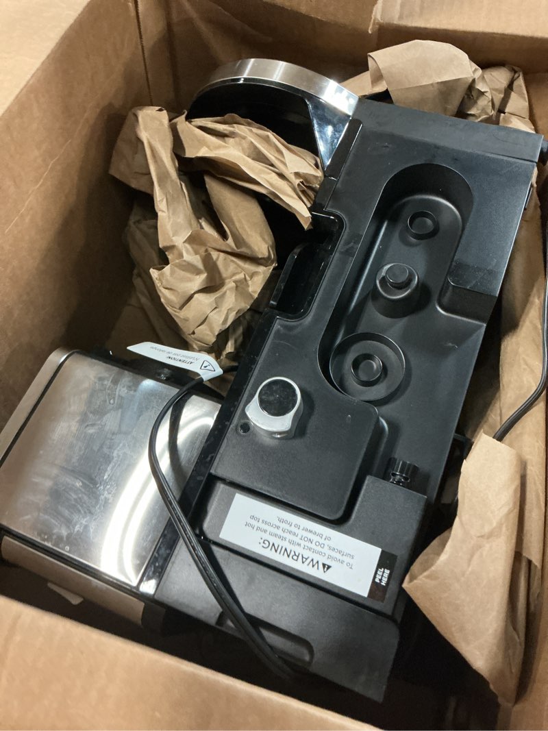 Condition photo showing As Is for ninja hot and iced coffee maker, single serve coffee maker and drip coffee machine, dualbrew pro specialty 12-cup with k-cup combo, includes permanent filter, cfp307 frother + permanent filter